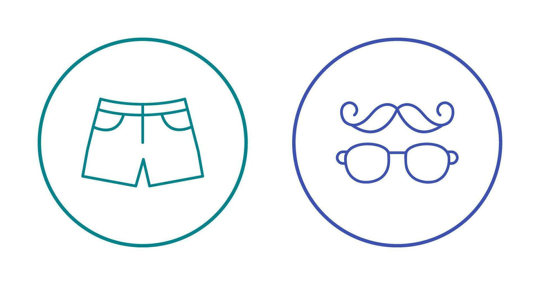 Hipster Style and Shorts Icon vector