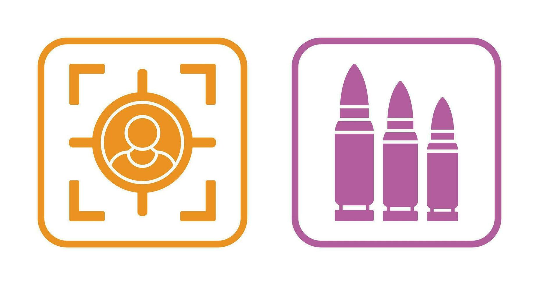 Target and Bullets Icon vector