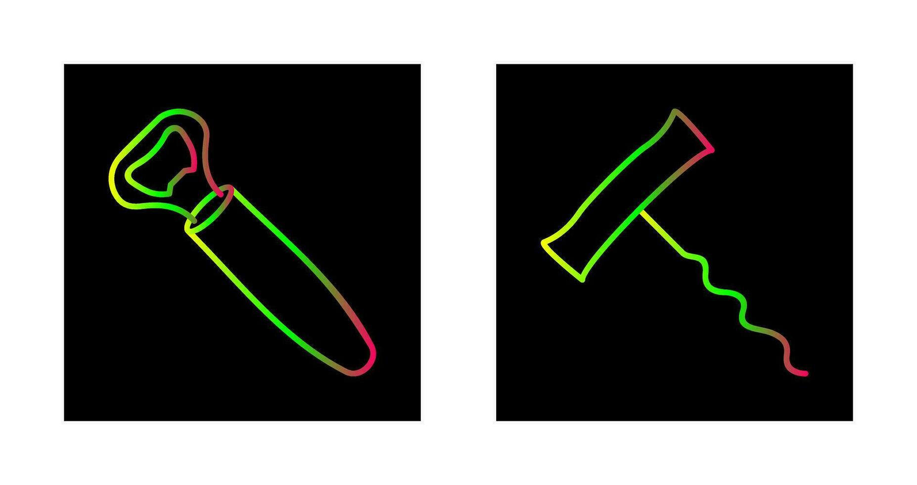 opener and corkscrew Icon vector