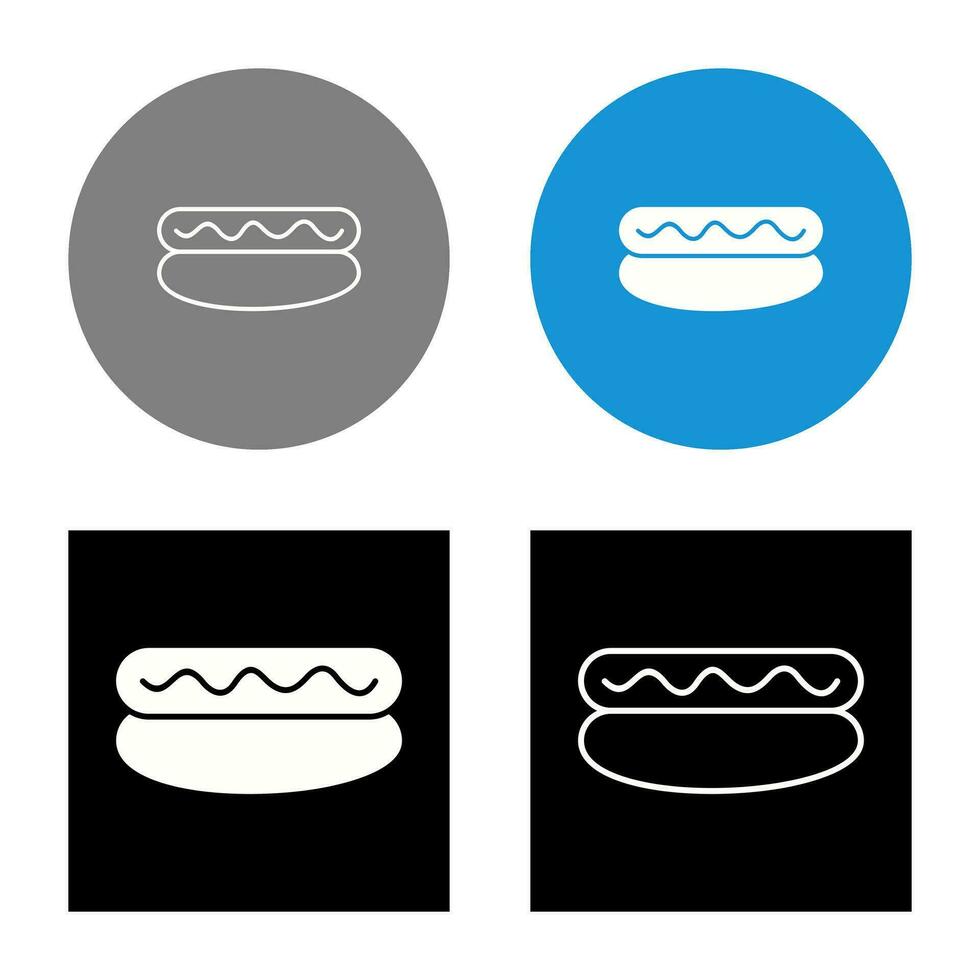 Hot Dog Vector Icon