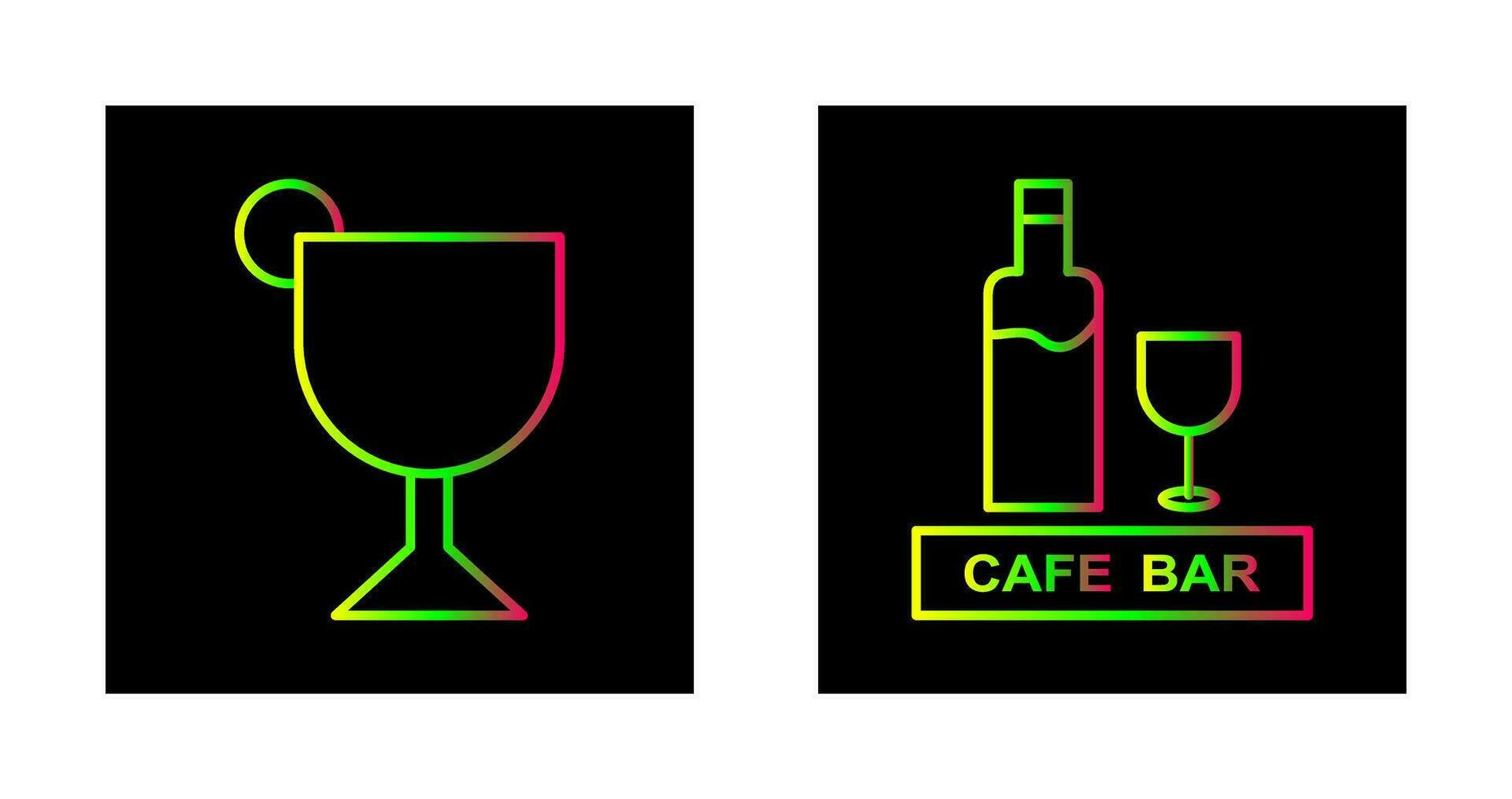 drinks cafe and sherry Icon vector