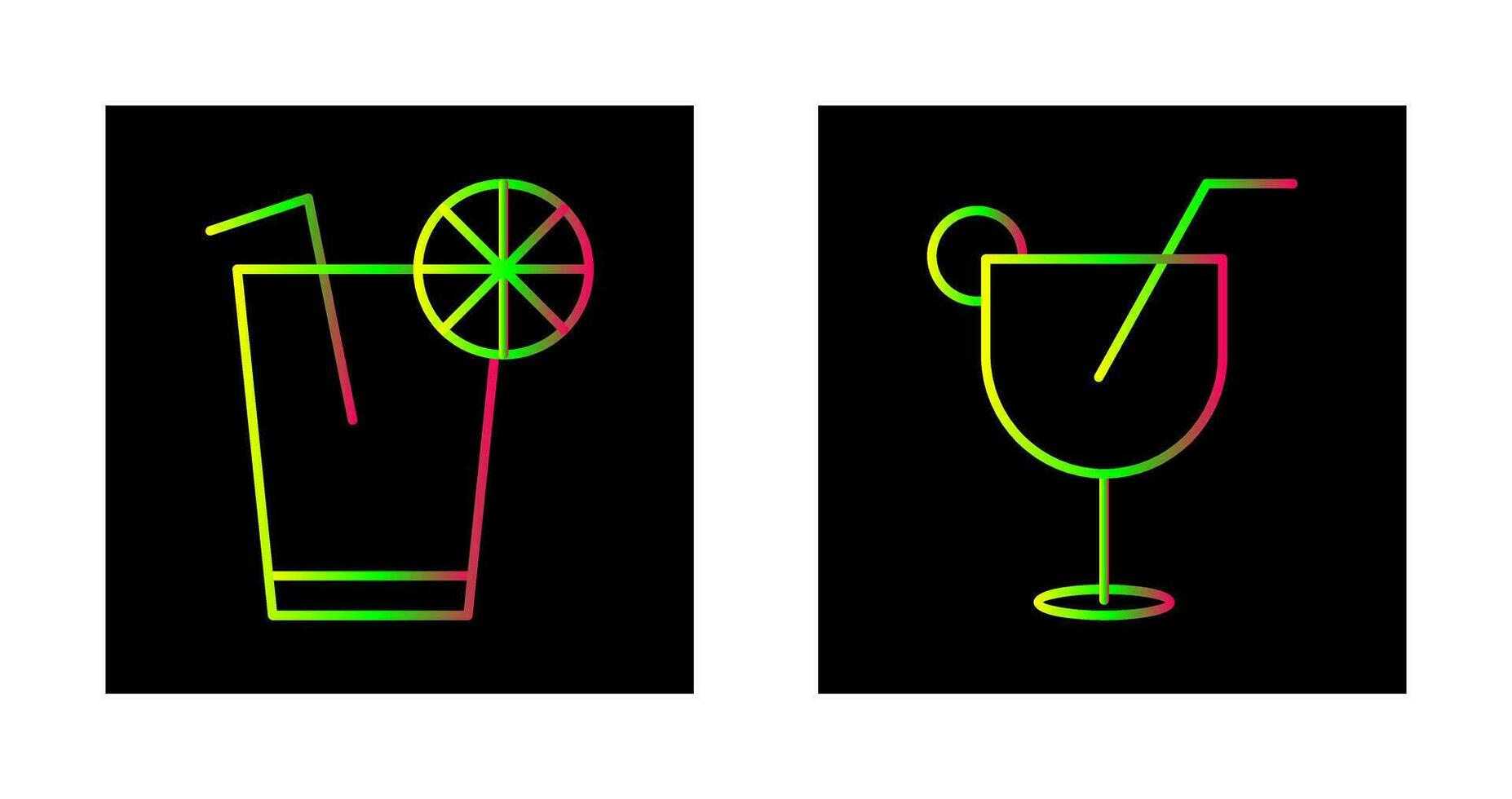 lemon juice and drinks Icon vector