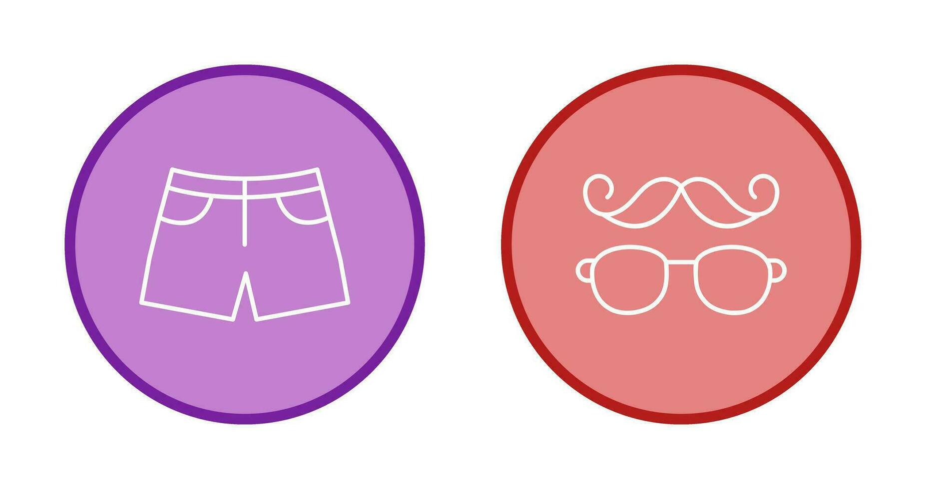 Hipster Style and Shorts Icon vector