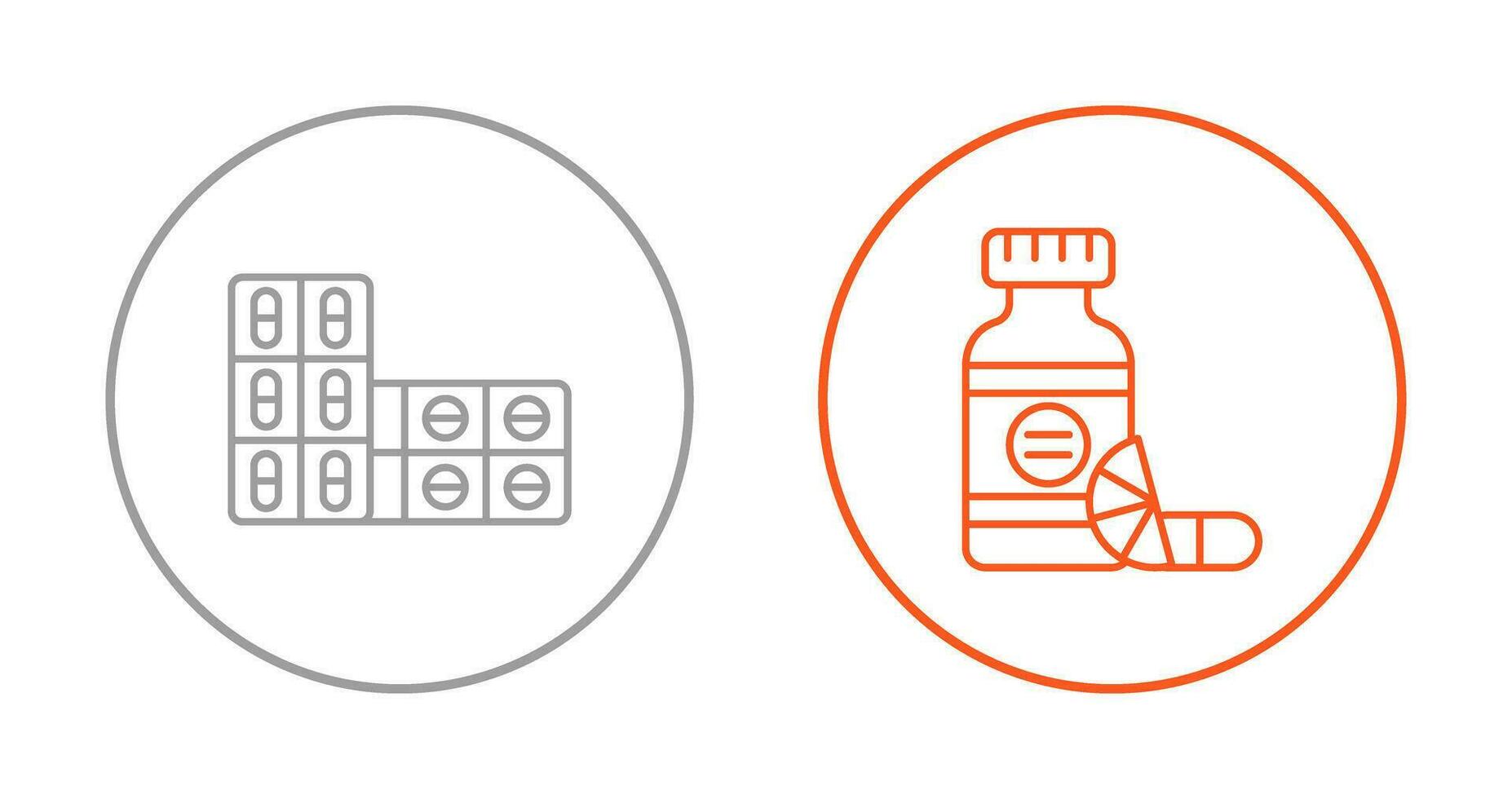 Aspirin and Vitamins Icon vector