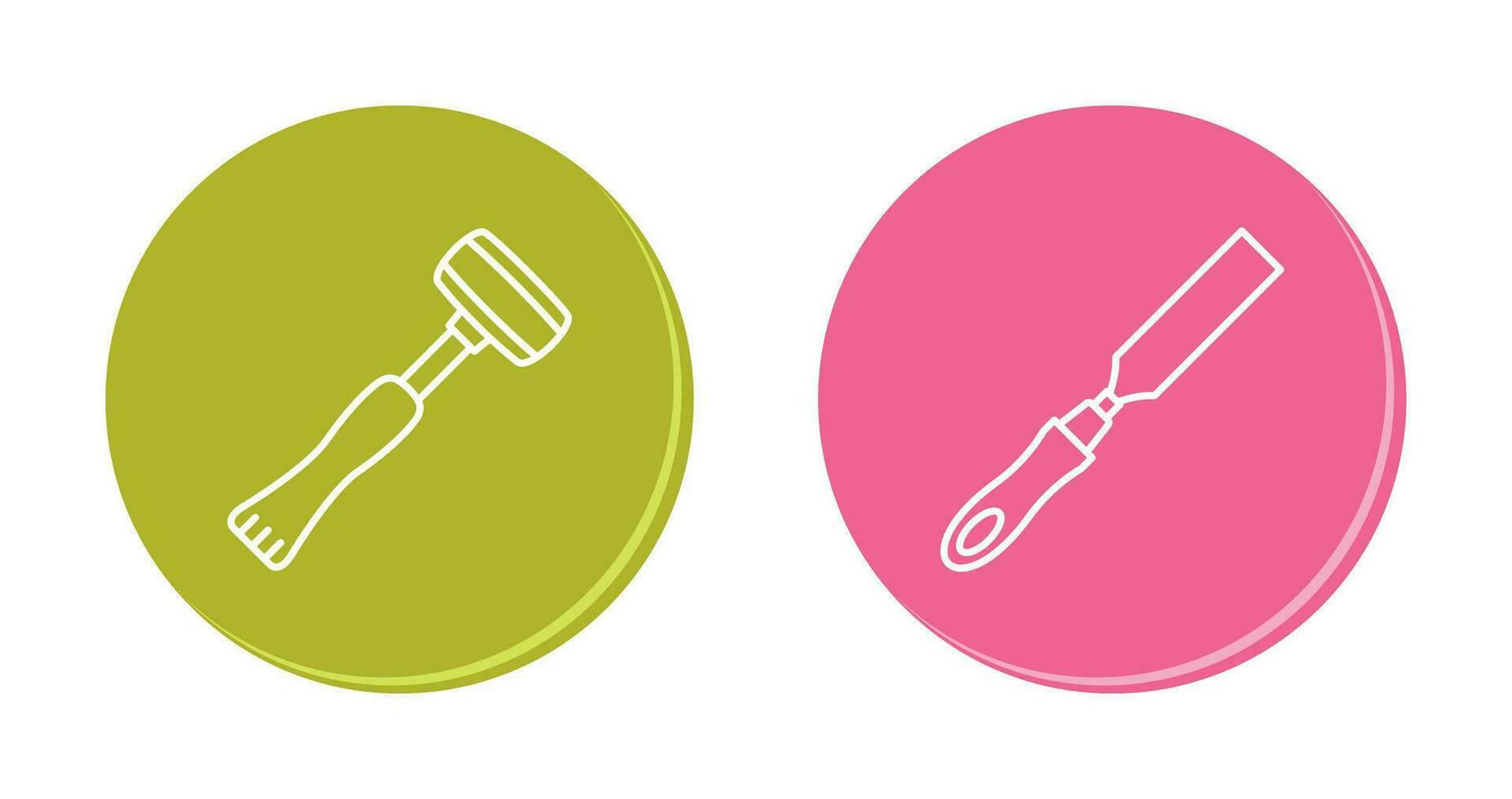Sledgehmmer and Chisel Icon vector