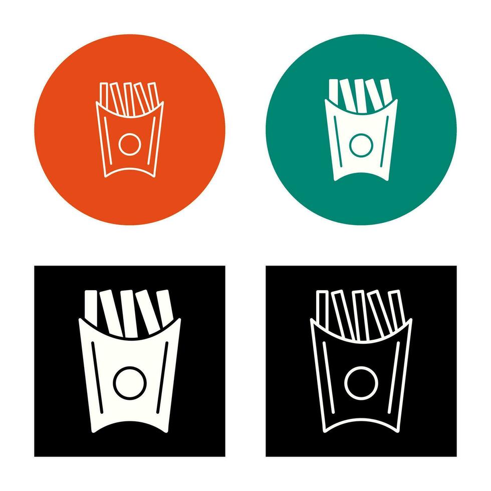 Unique French Fries Vector Icon