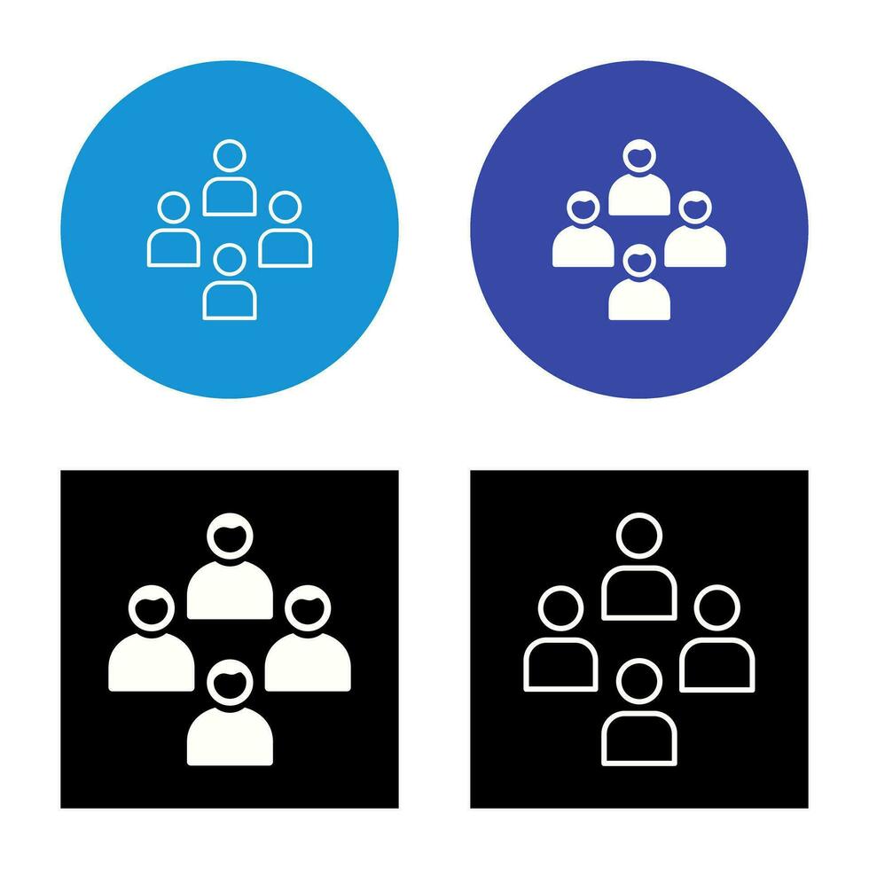 Network Group Vector Icon