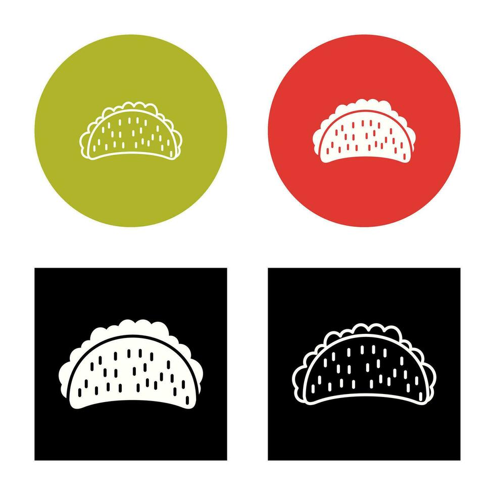 icono de vector de tacos