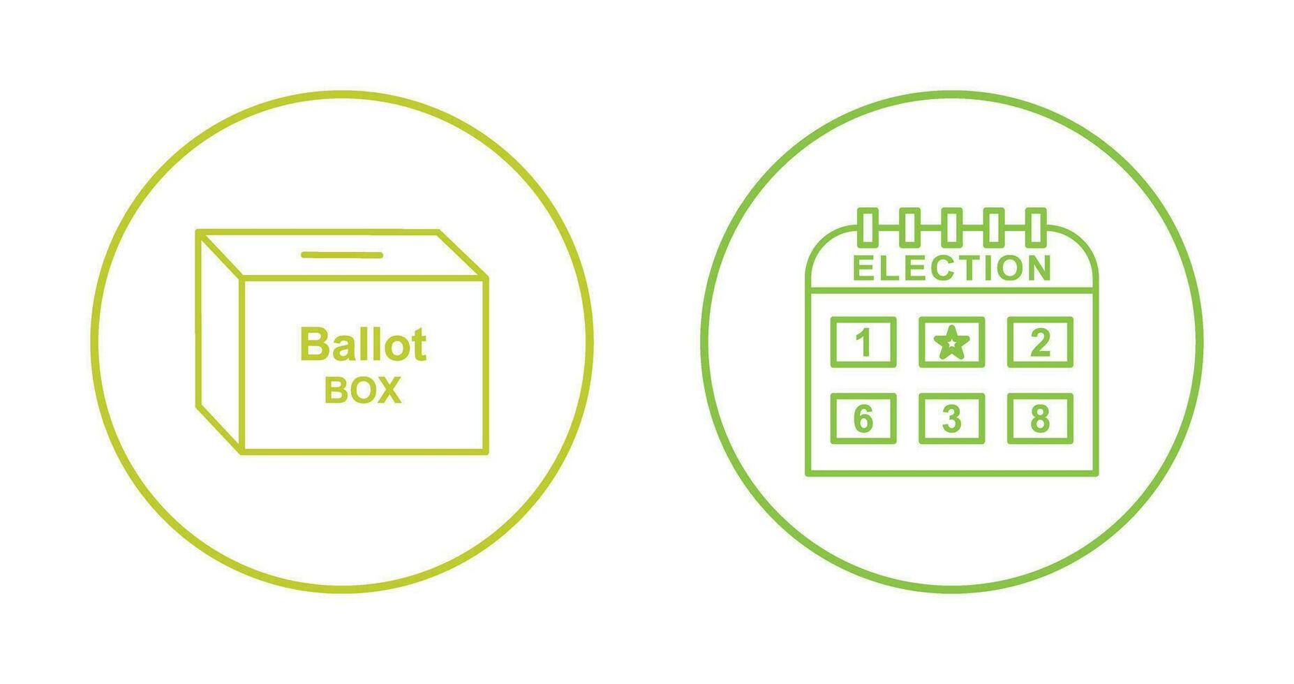 Ballot Box and Election day Icon vector