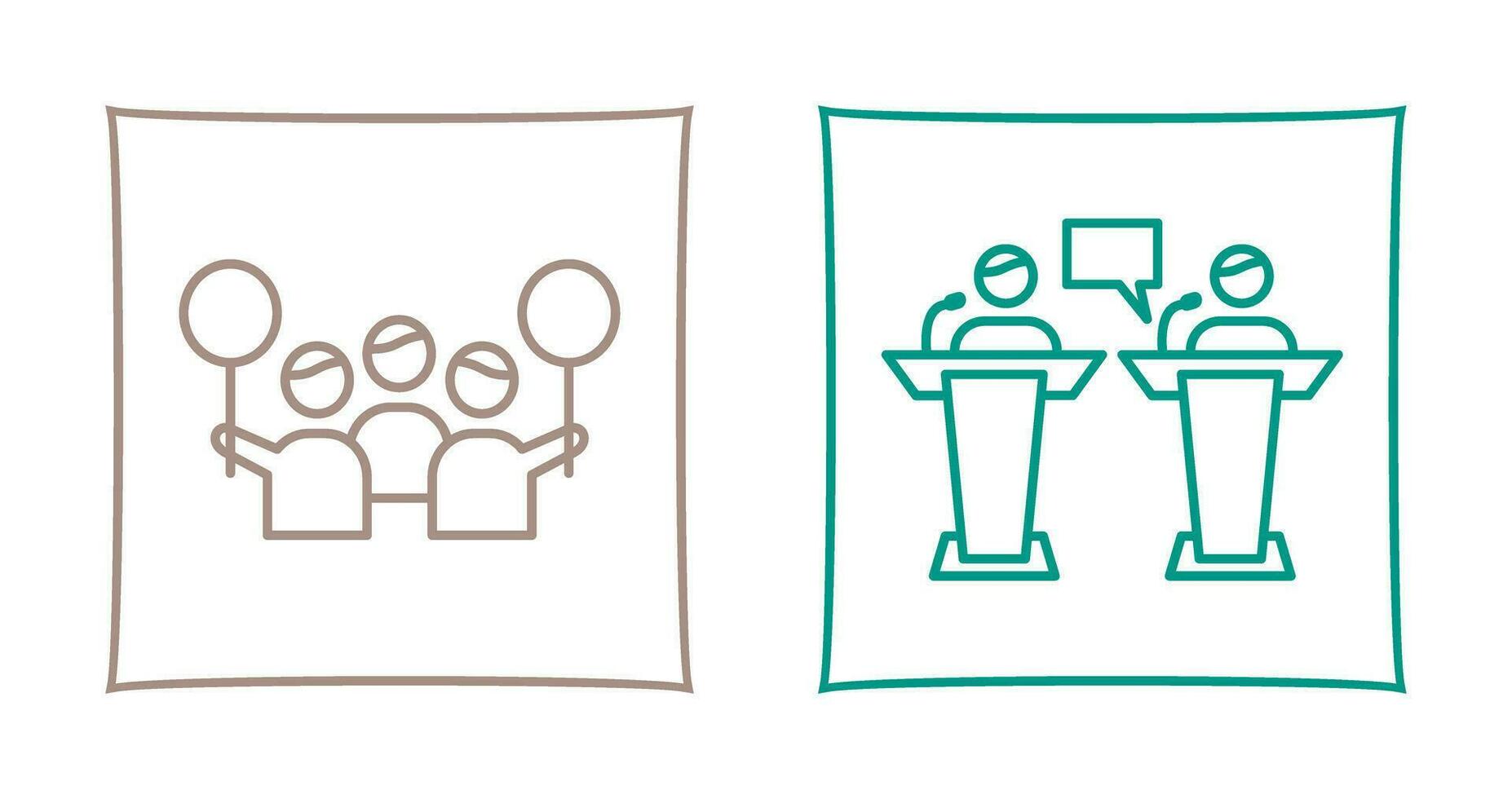 Protest and Debate Icon vector