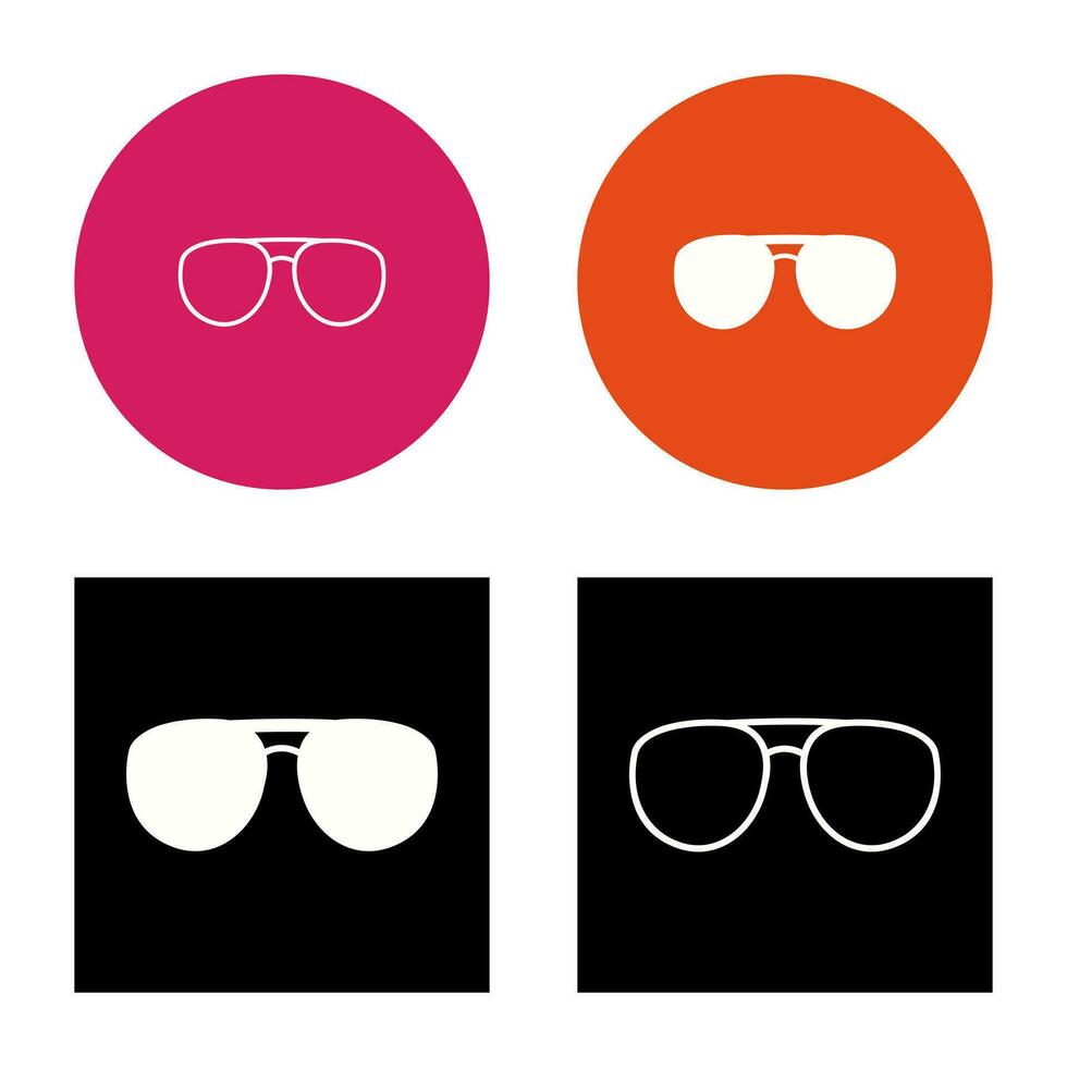 icono de vector de gafas únicas