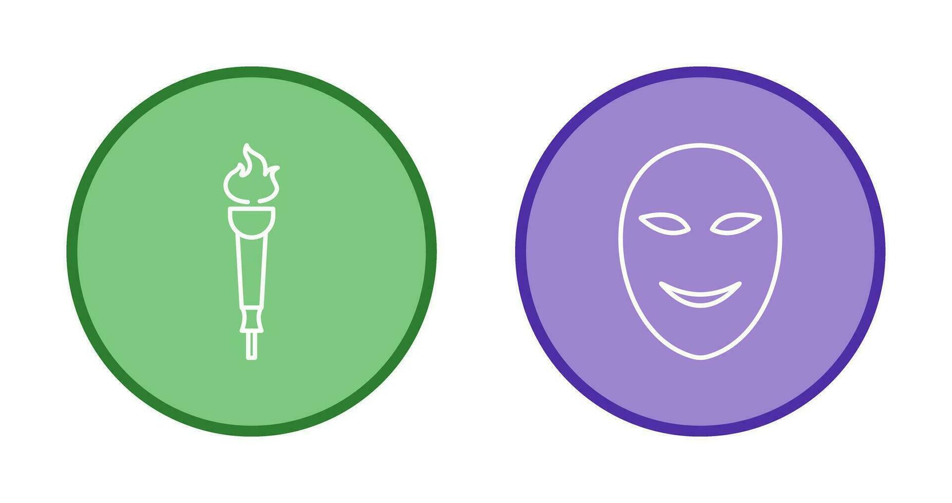 Museum Torch and Ancient Icon vector