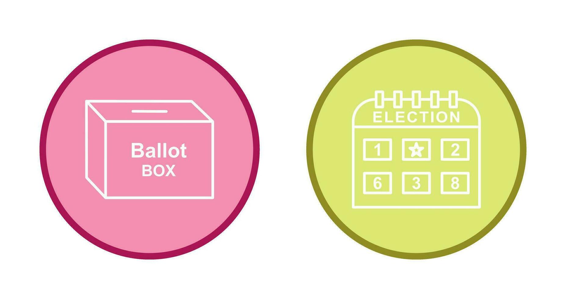 Ballot Box and Election day Icon vector