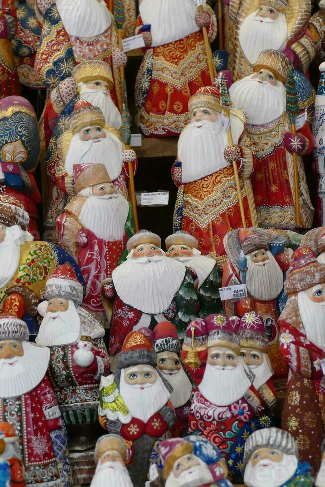 Santa Claus christmas dolls  Kotor, Montenegro photo