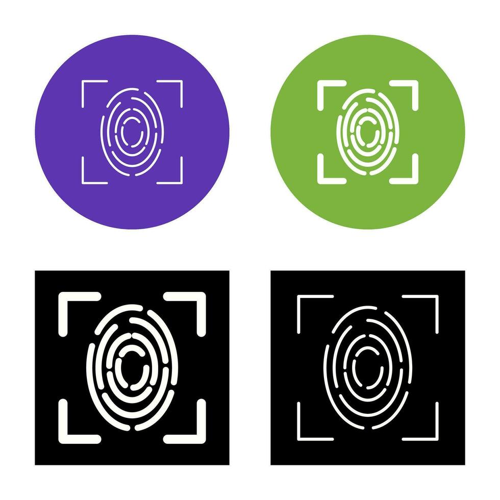 Fingerprint Vector Icon