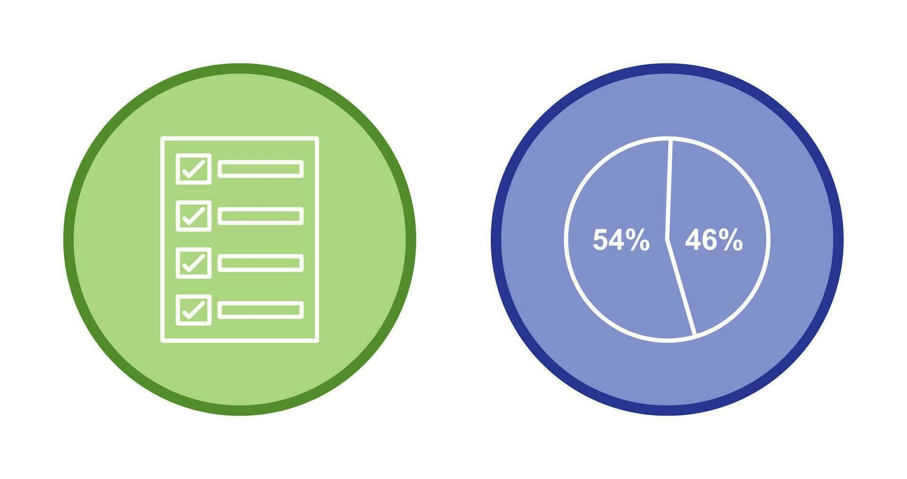 Filling Ballot Paper and diagram Icon vector