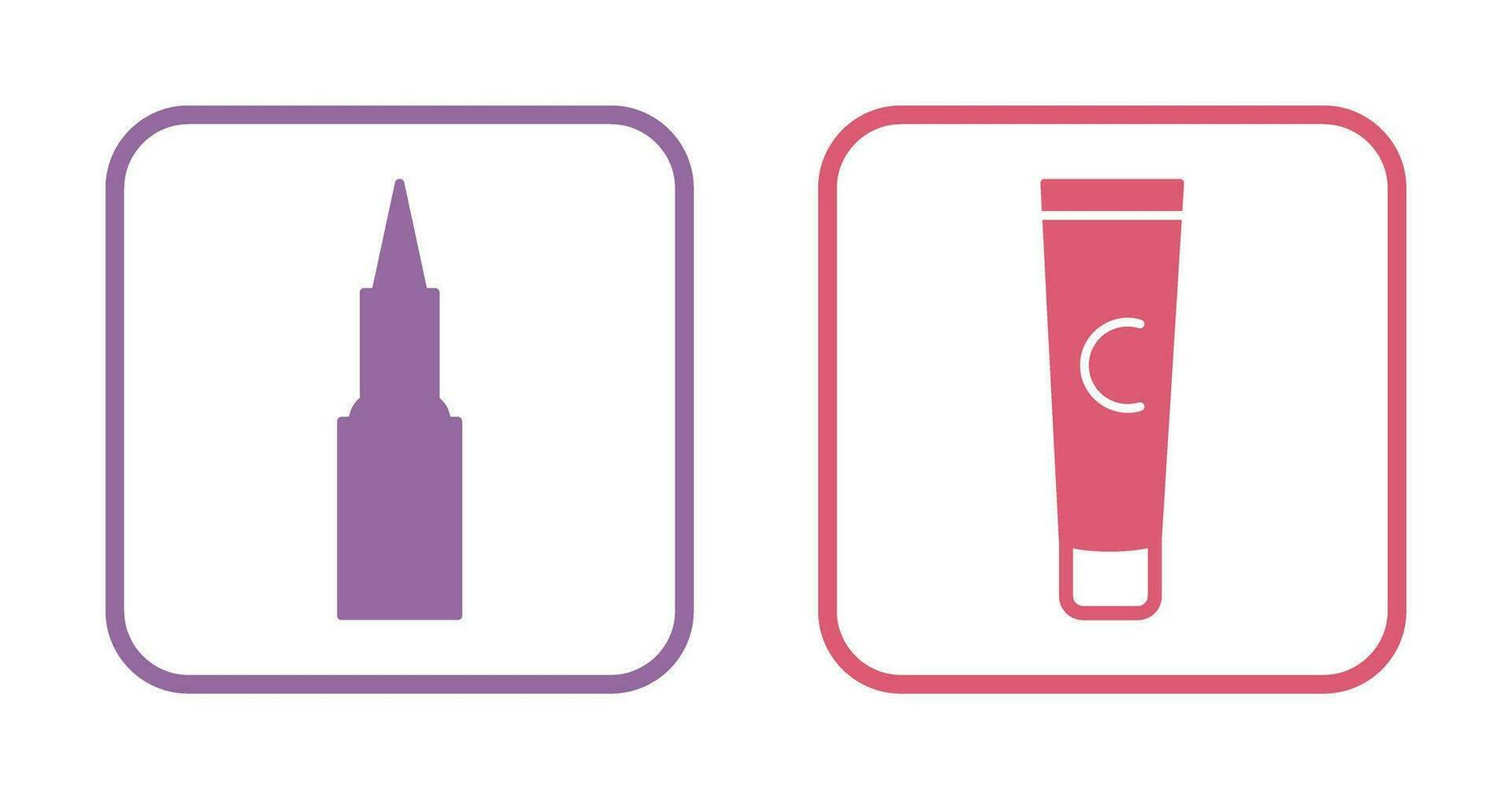 Kajal cosmetics and Conditioner  Icon vector