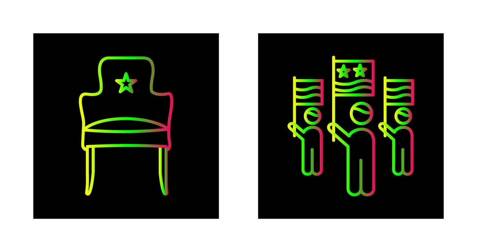 Seat and Campaign Icon vector