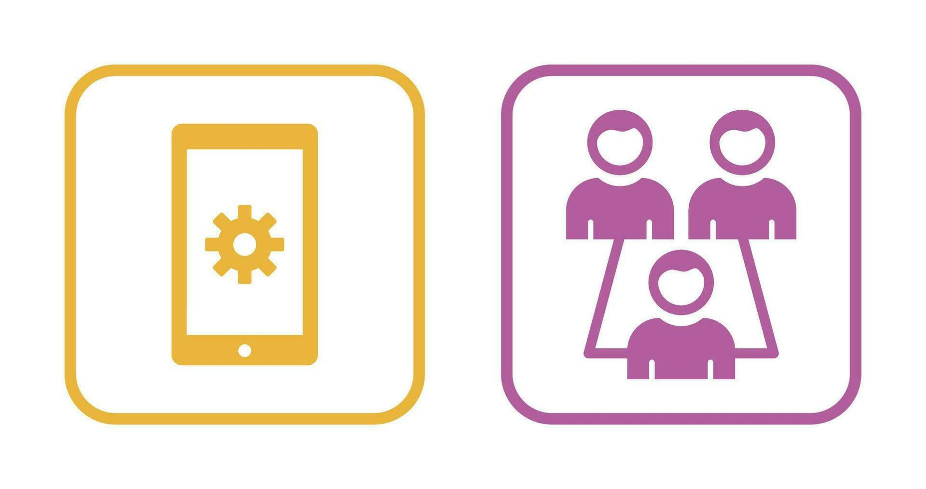 Network Settings and Connected Users Icon vector
