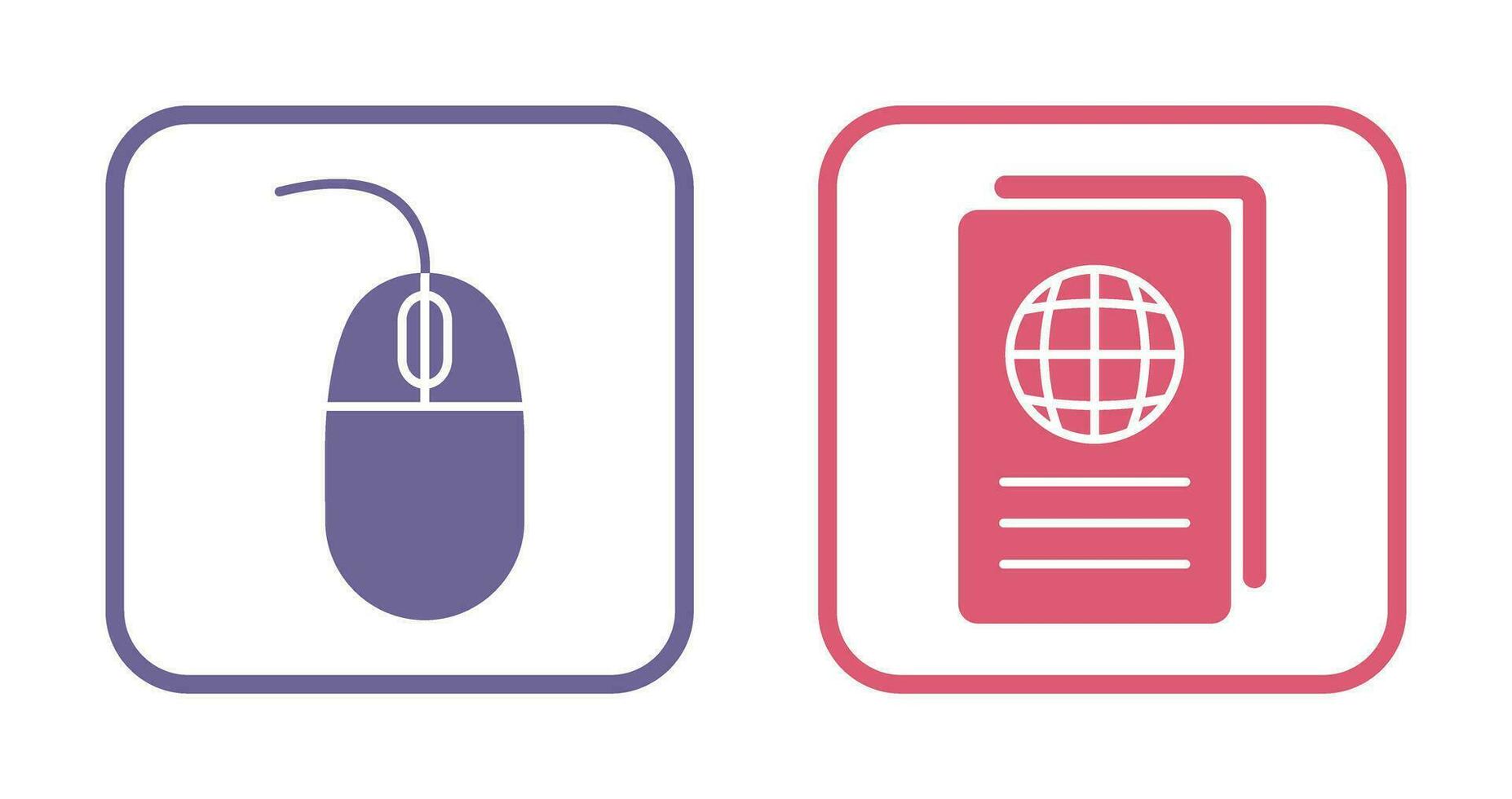 Mouse and Global Report Icon vector