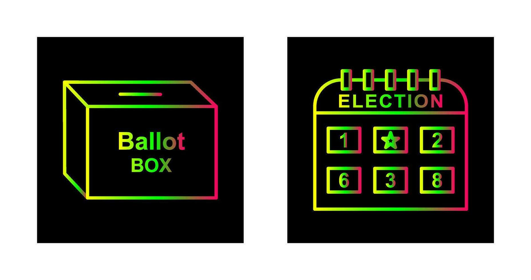 Ballot Box and Election day Icon vector