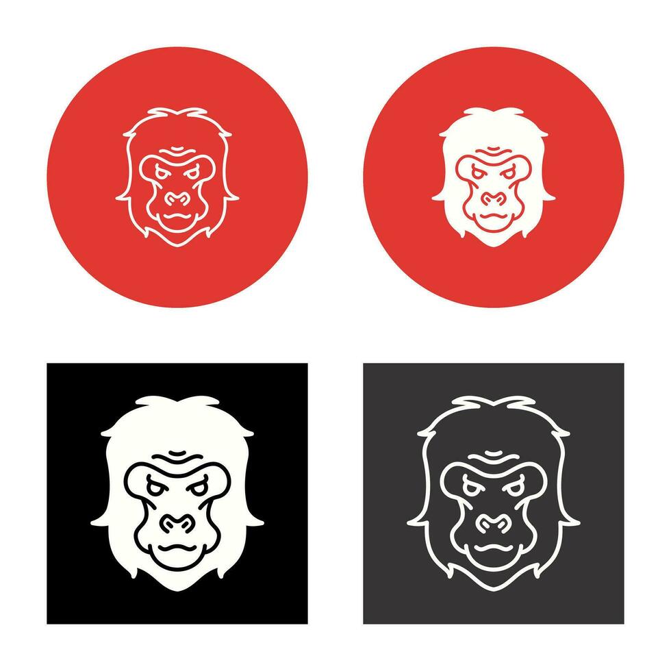 Gorilla Vector Icon