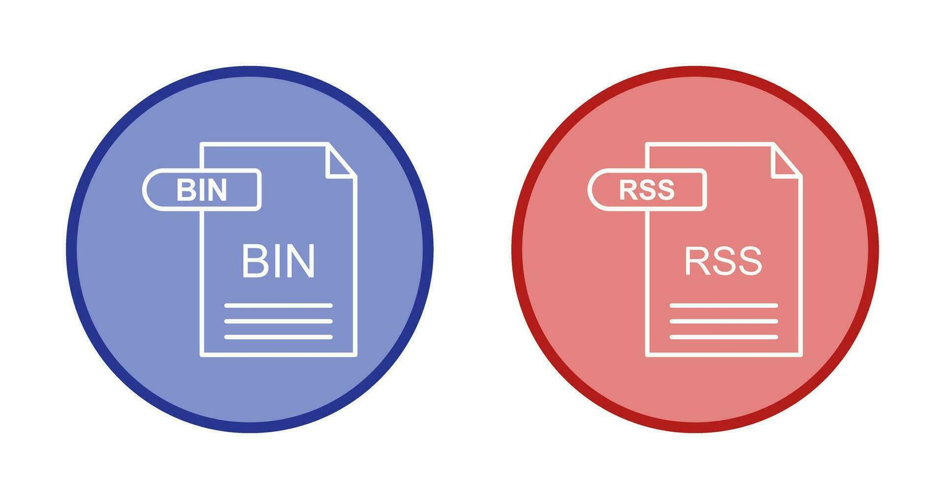 compartimiento y rss icono vector