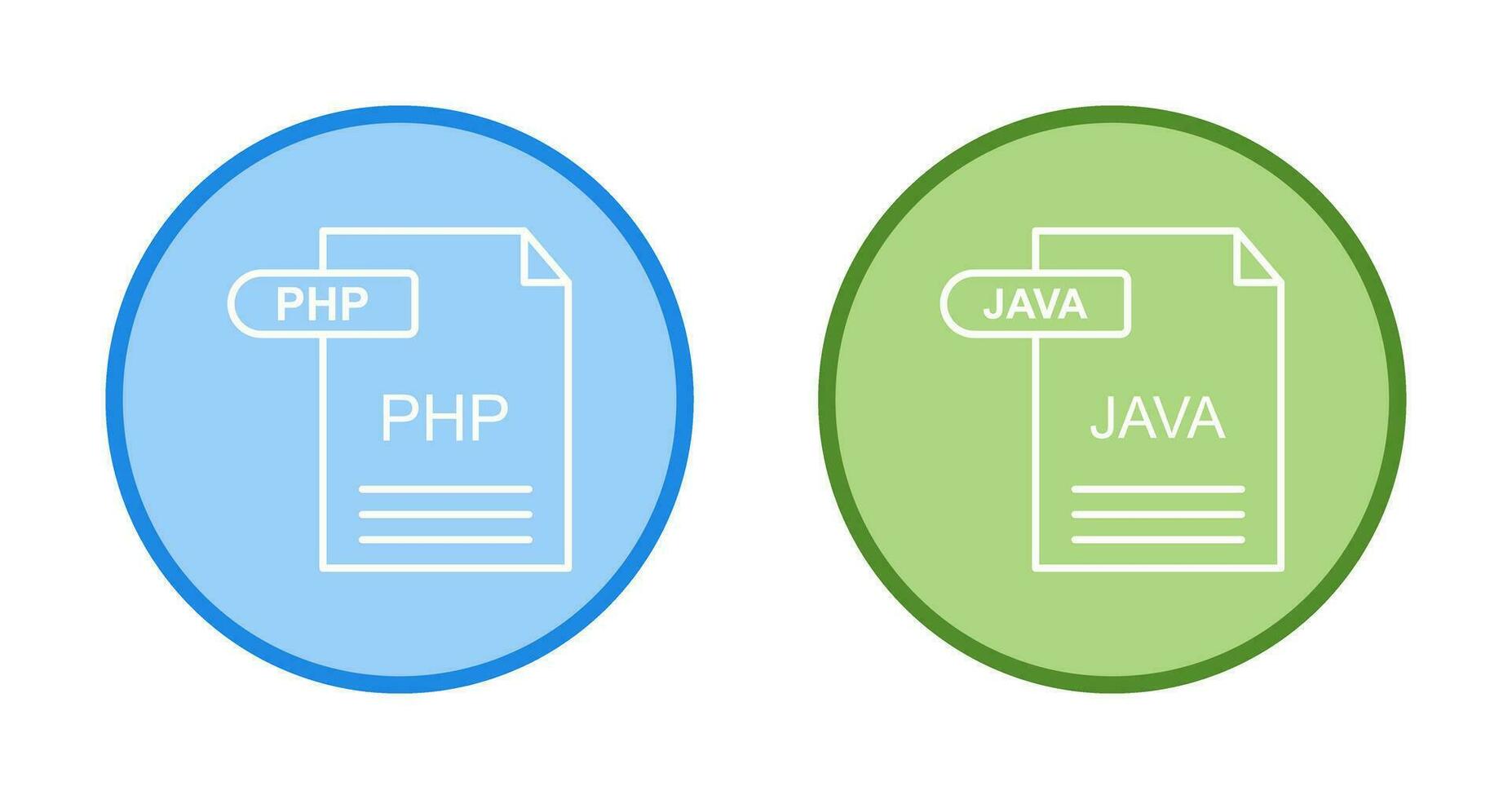 PHP and Java Icon 33014424 Vector Art at Vecteezy