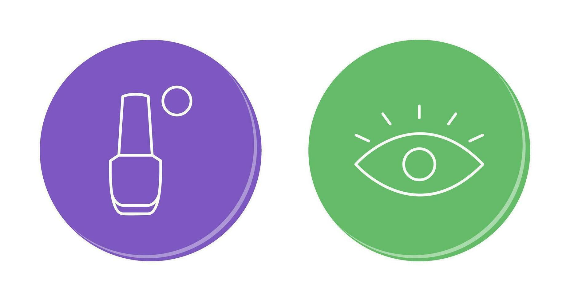Nailpolish and Eye Icon vector