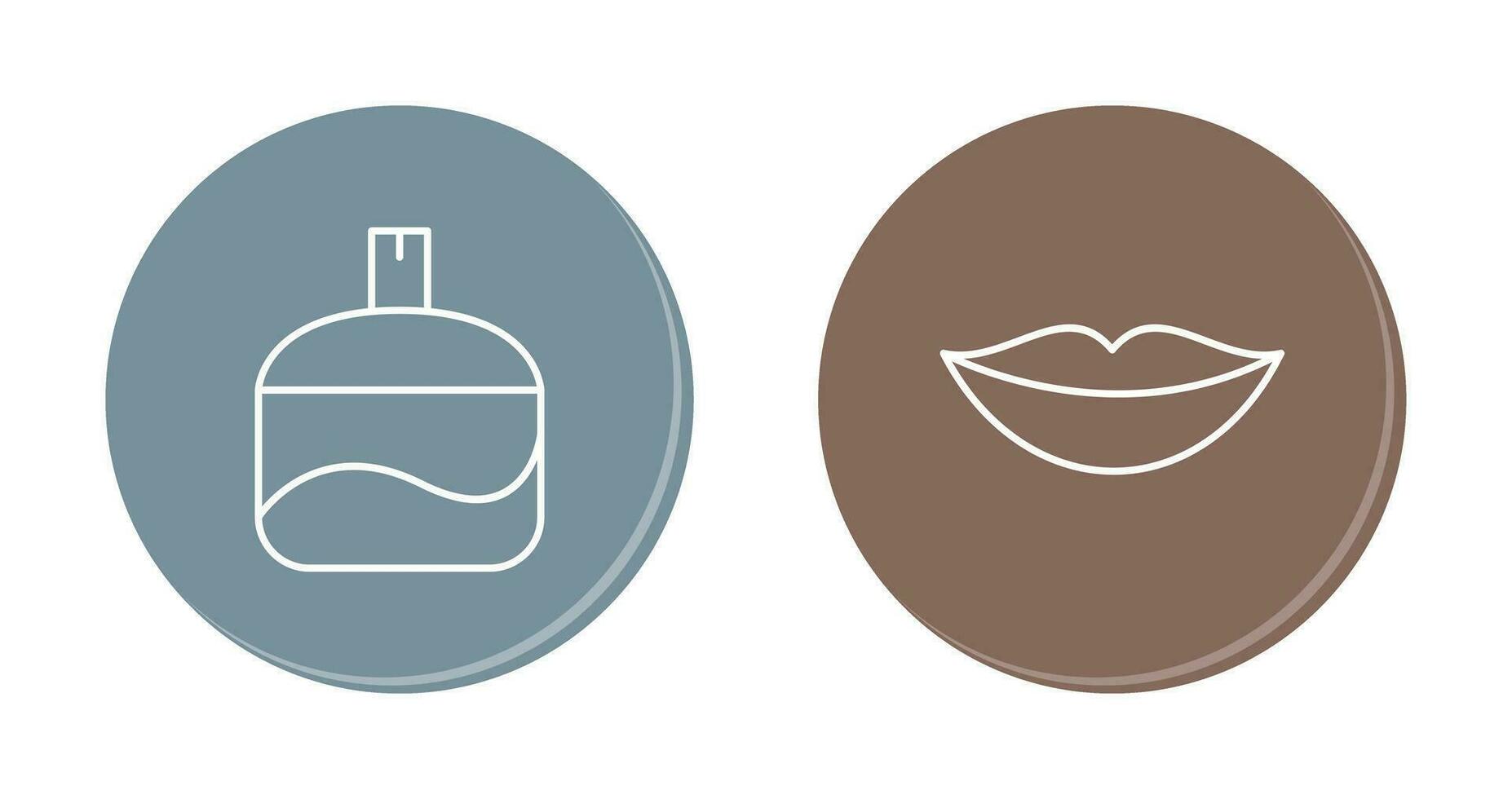 Fragrance and Lips Icon vector