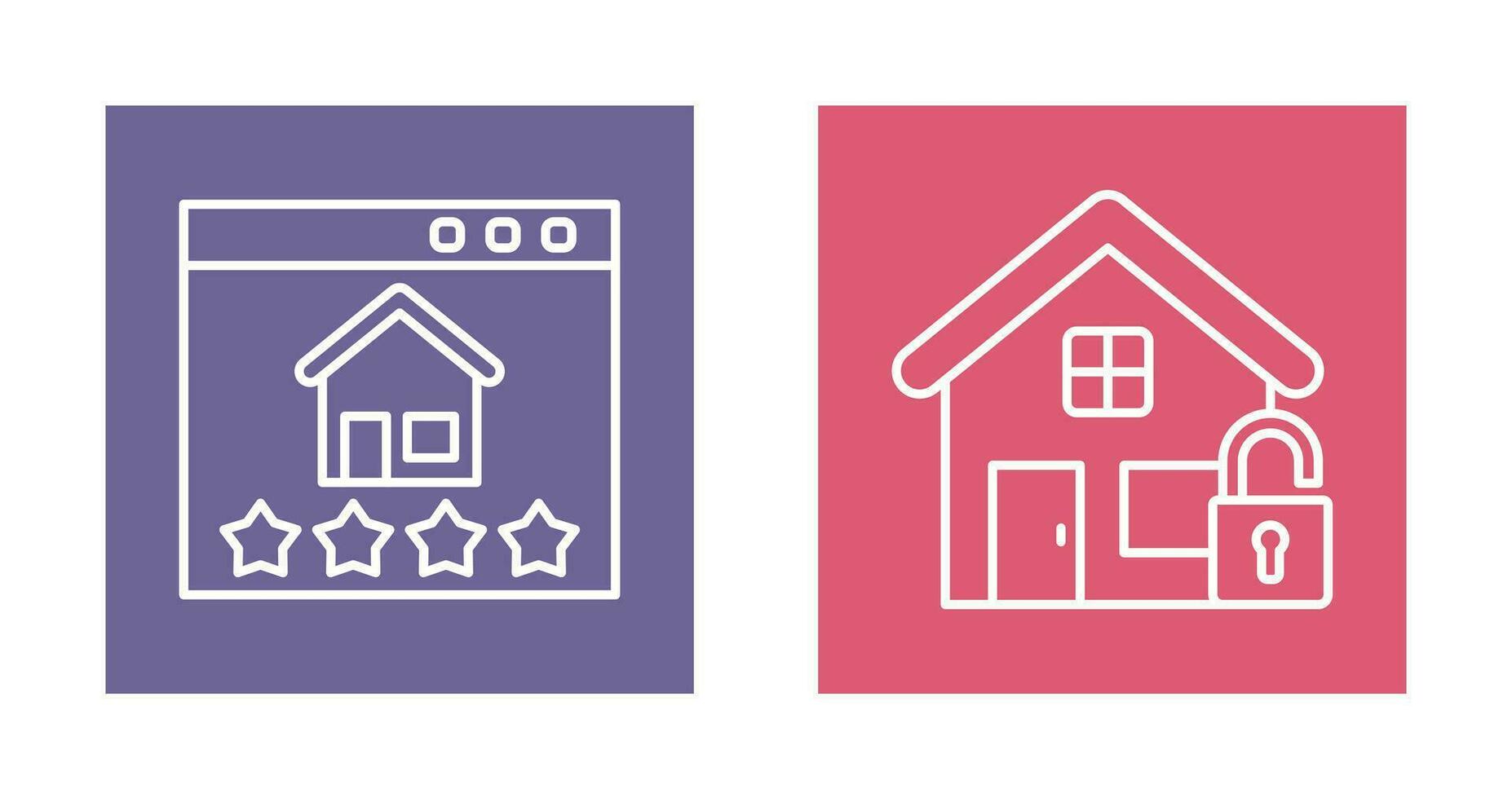 Rating and unlocked Icon vector