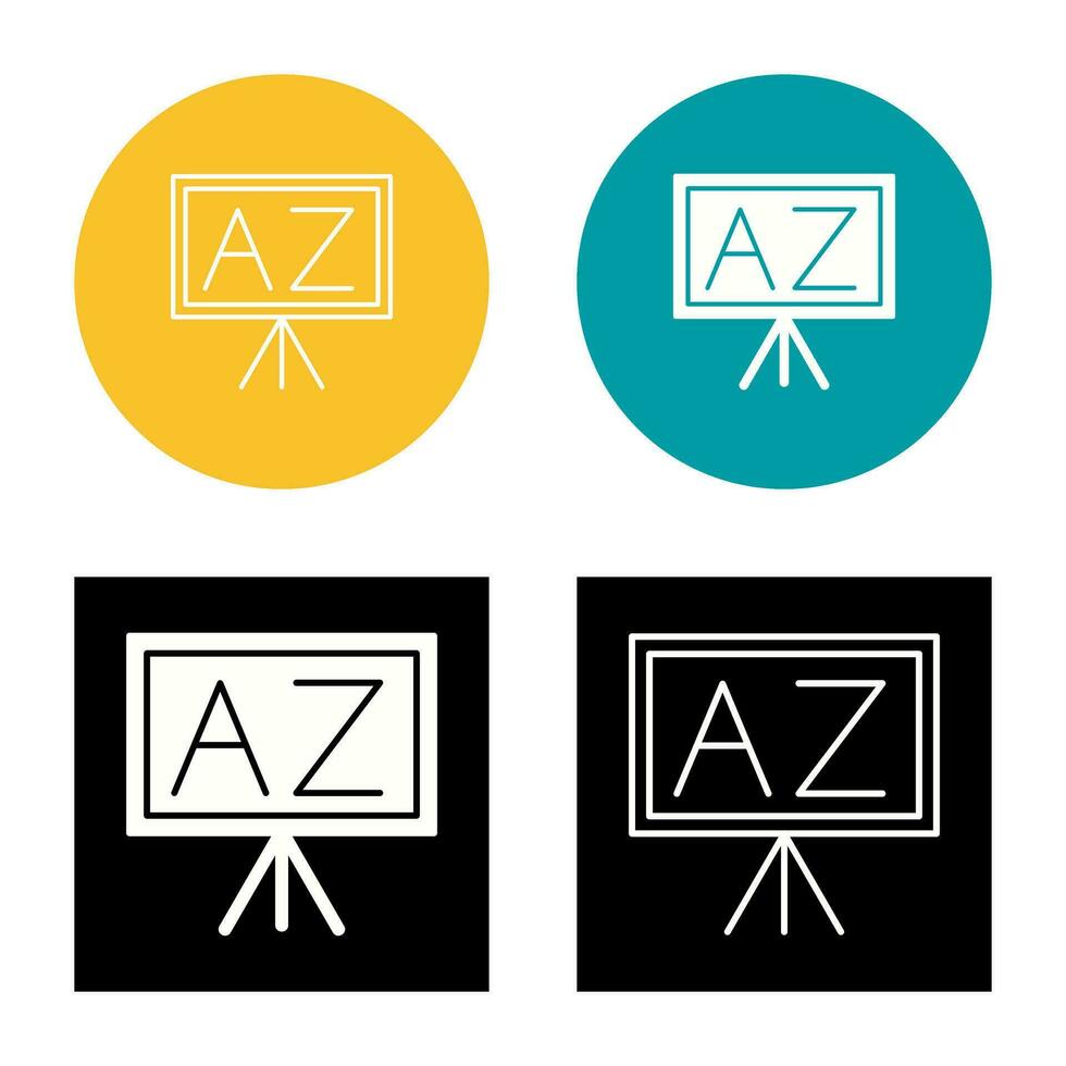 From A To Z Vector Icon