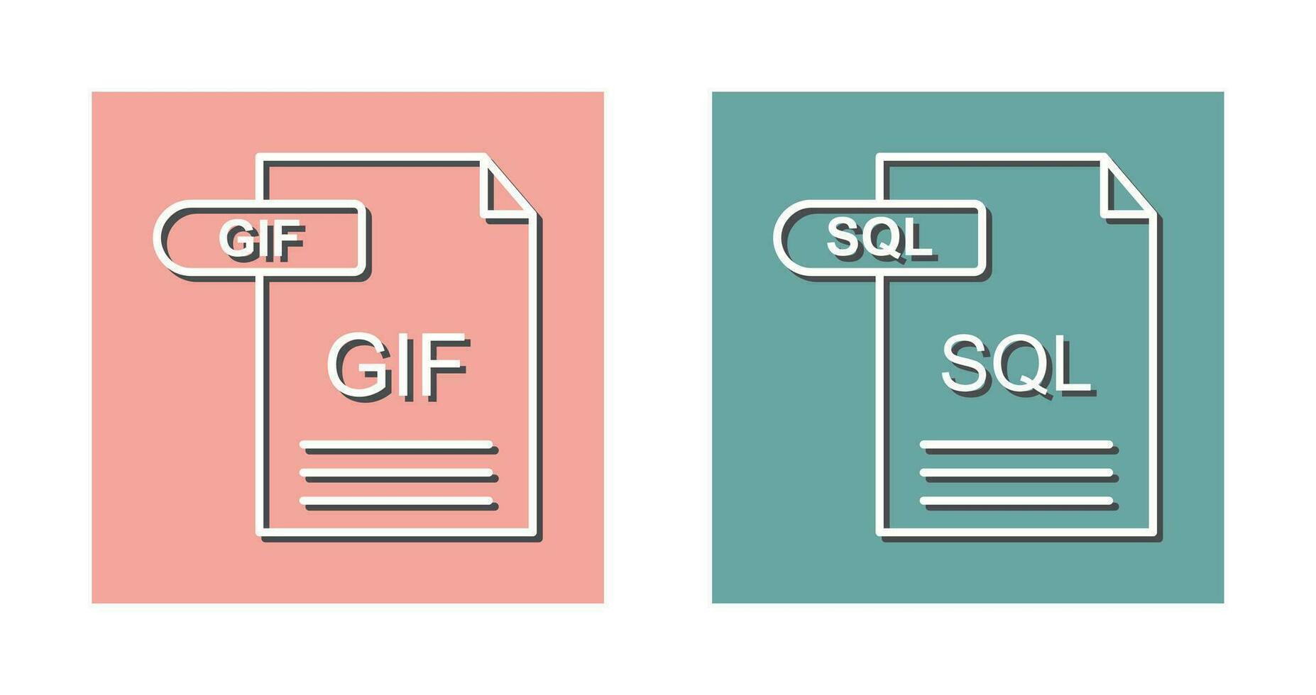 gif y sql icono 33014702 Vector en Vecteezy