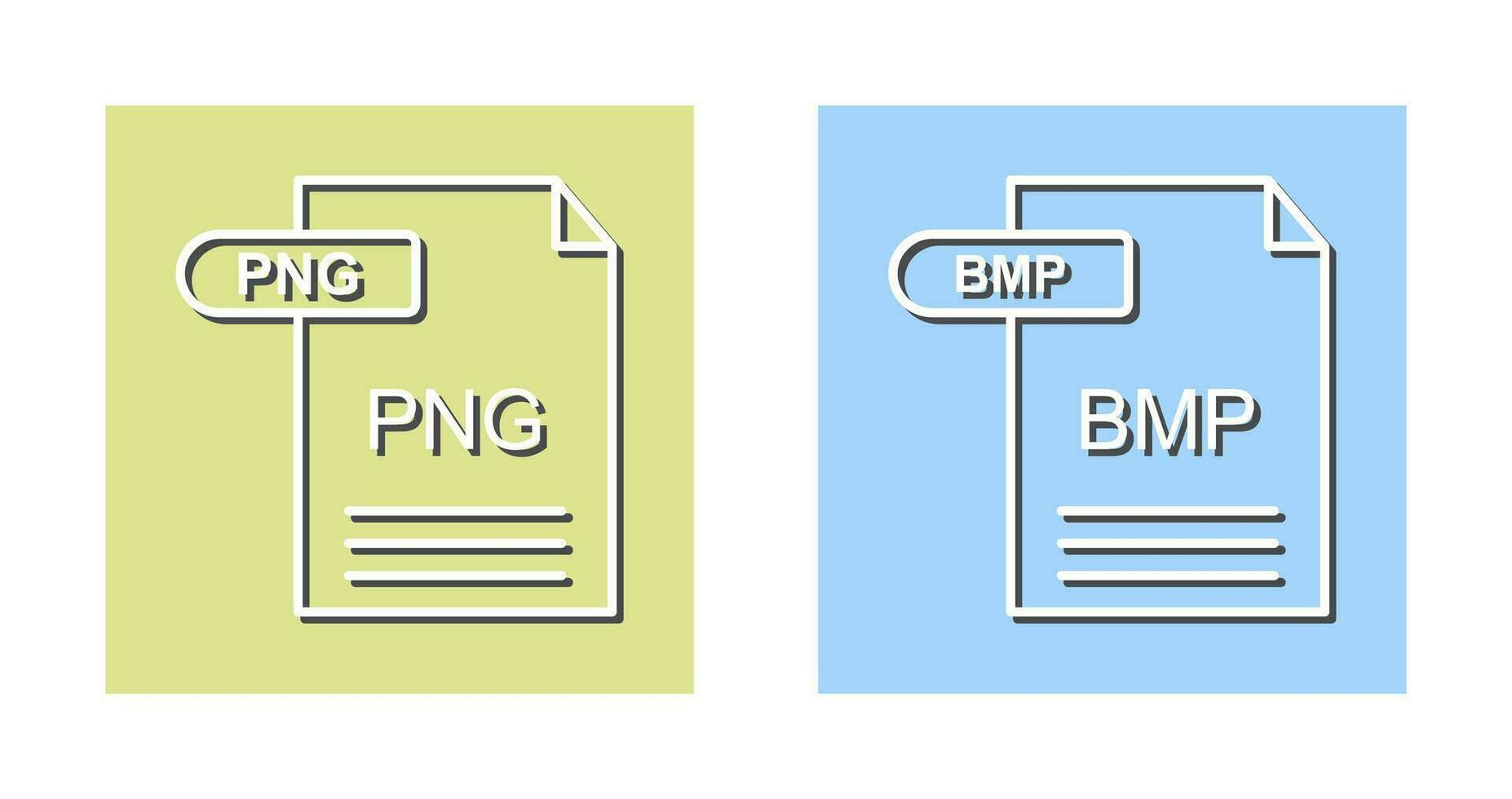 PNG and BMP Icon vector