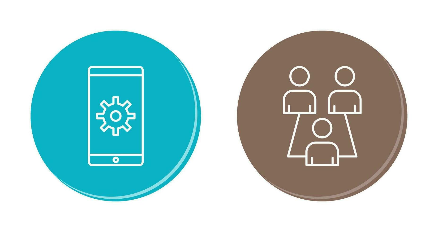 Network Settings and Connected Users Icon vector