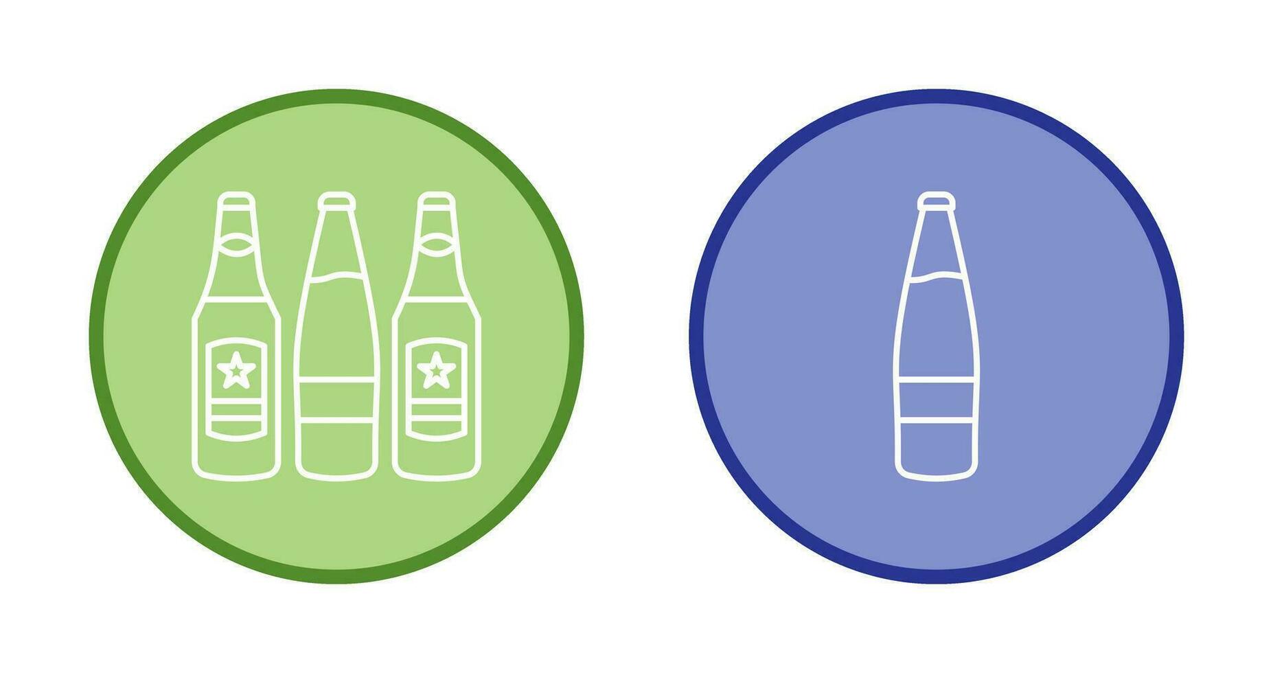 Beer Bottles and alcohol Icon vector