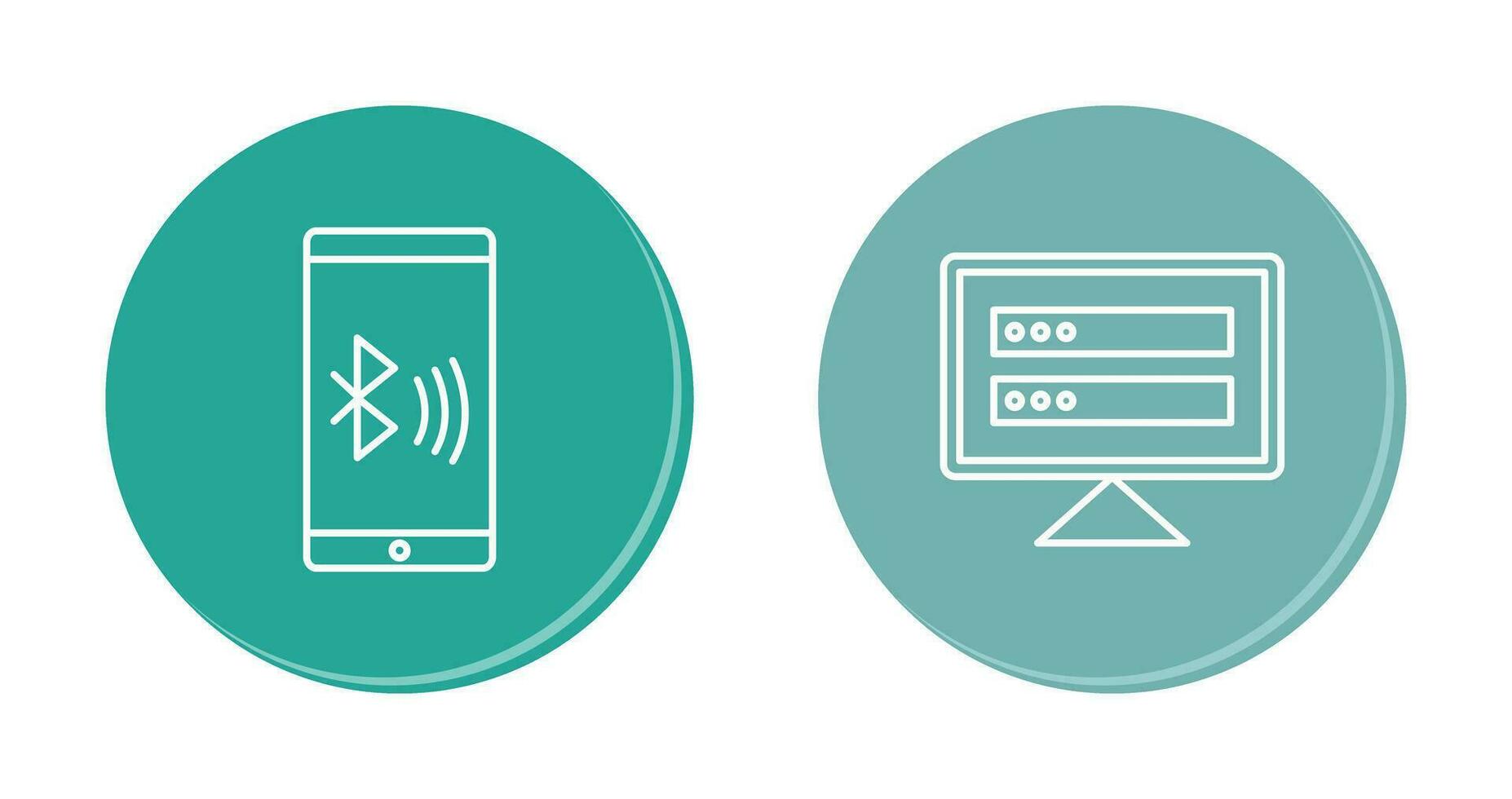 Connected Device and Corrupted data Icon vector