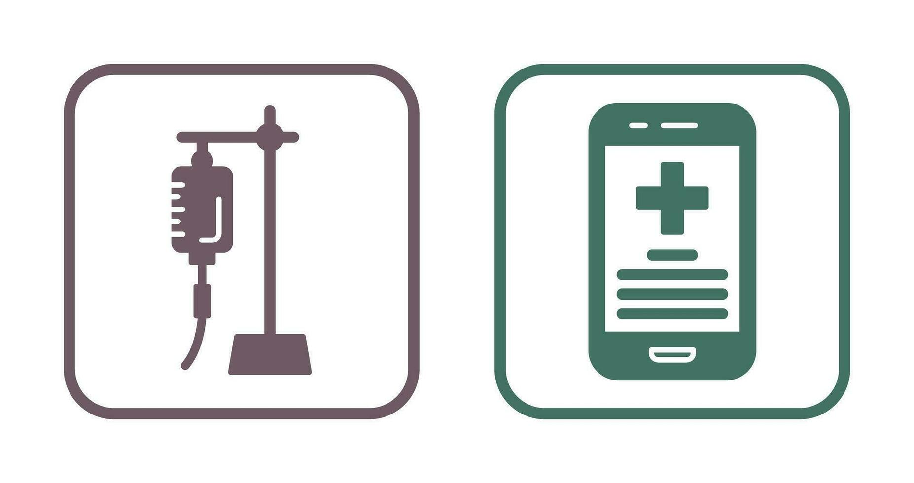 Saline and Smartphone Icon vector