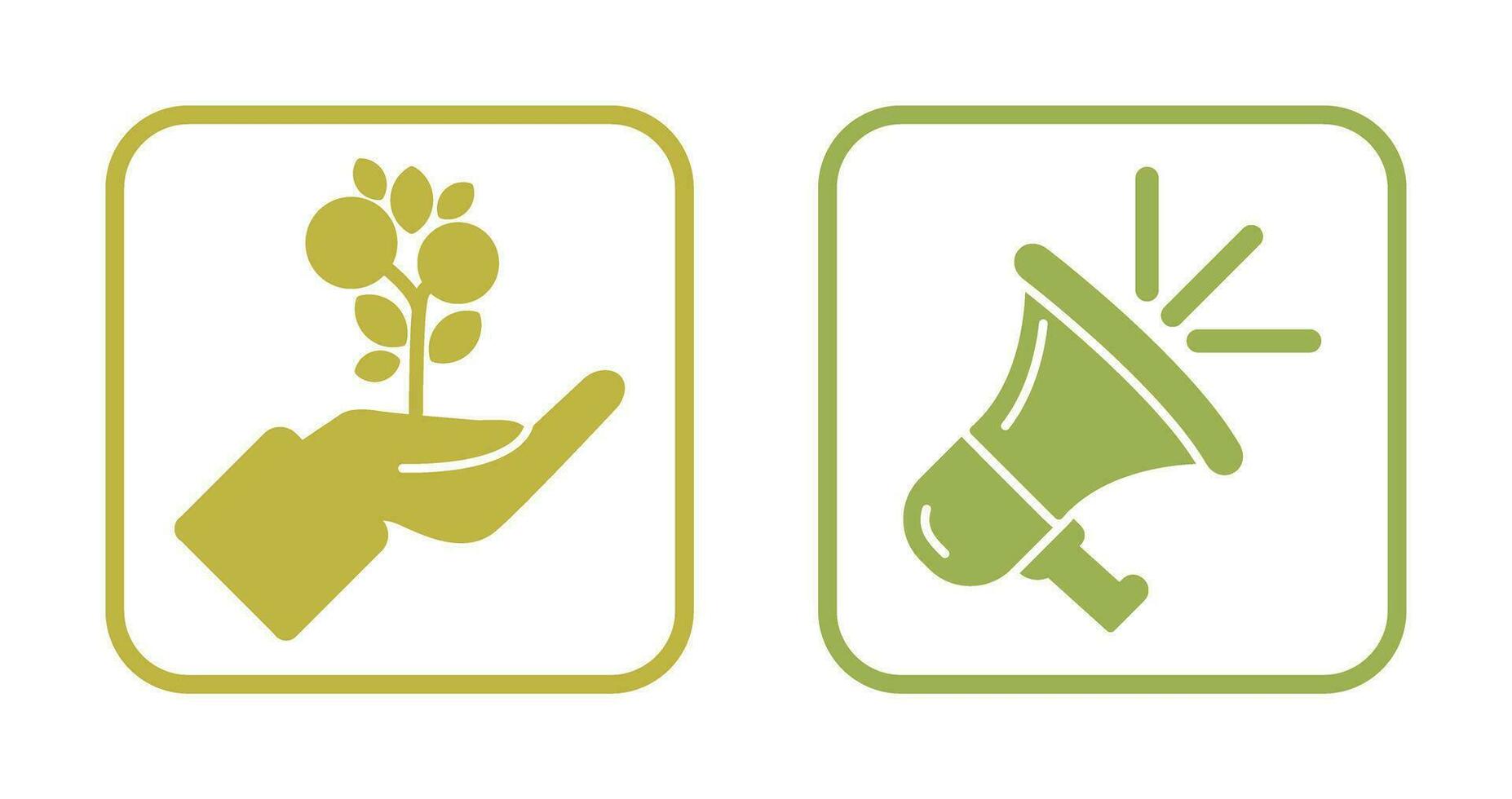 Growth and Megaphone Icon vector