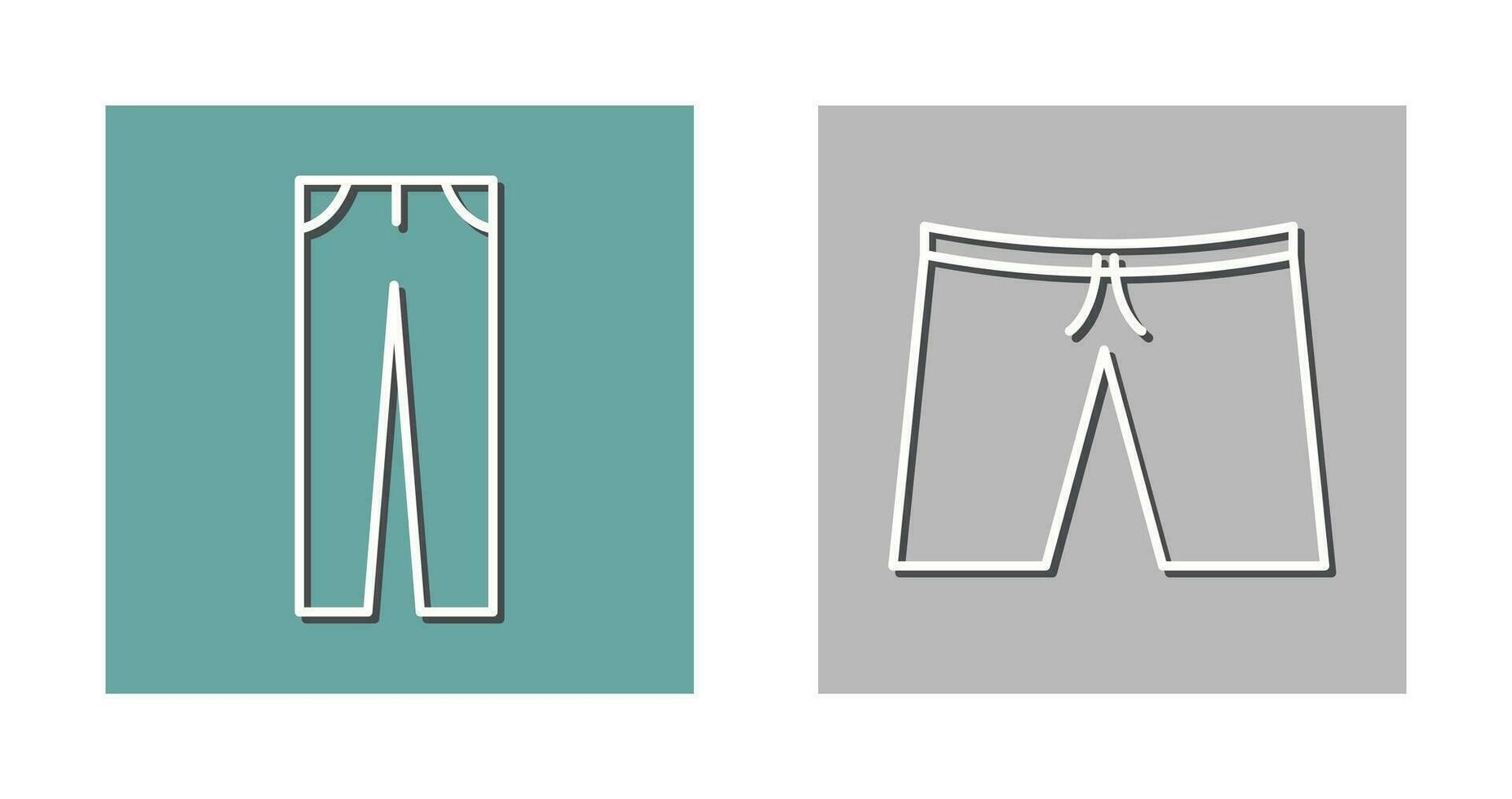 Pants and Shorts  Icon vector