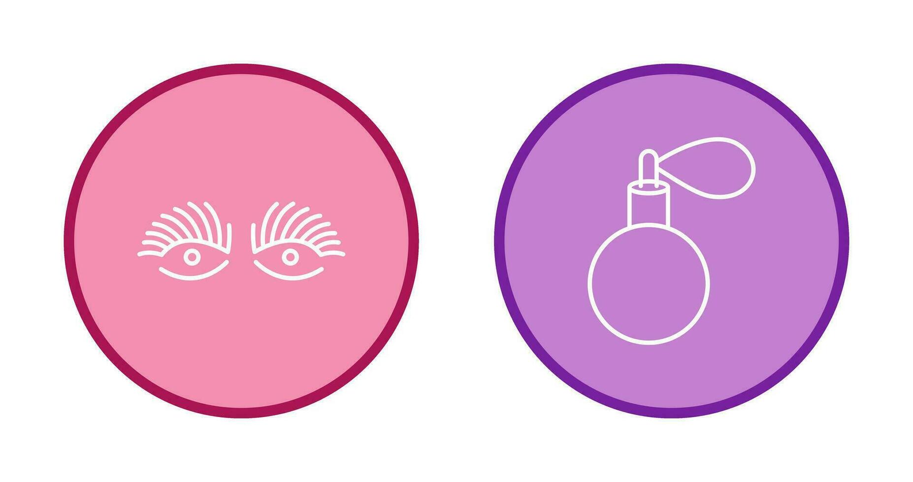 Longlashes and perfume Icon vector