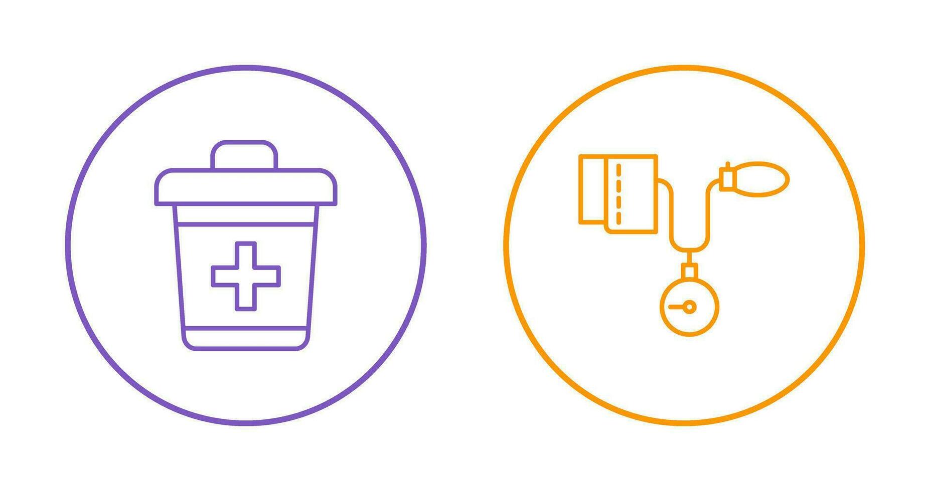 Dustbin and Blood Icon vector