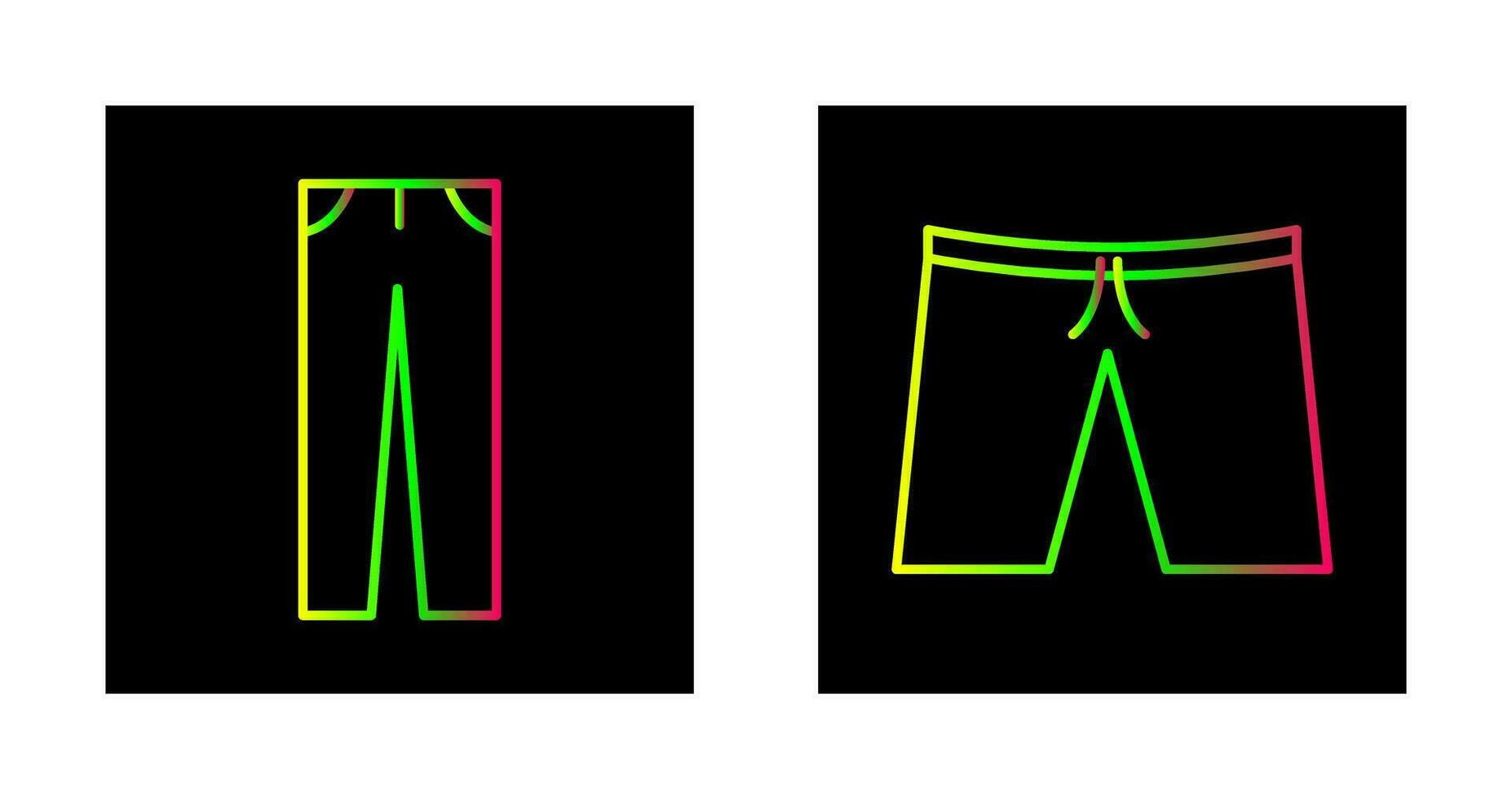Pants and Shorts  Icon vector