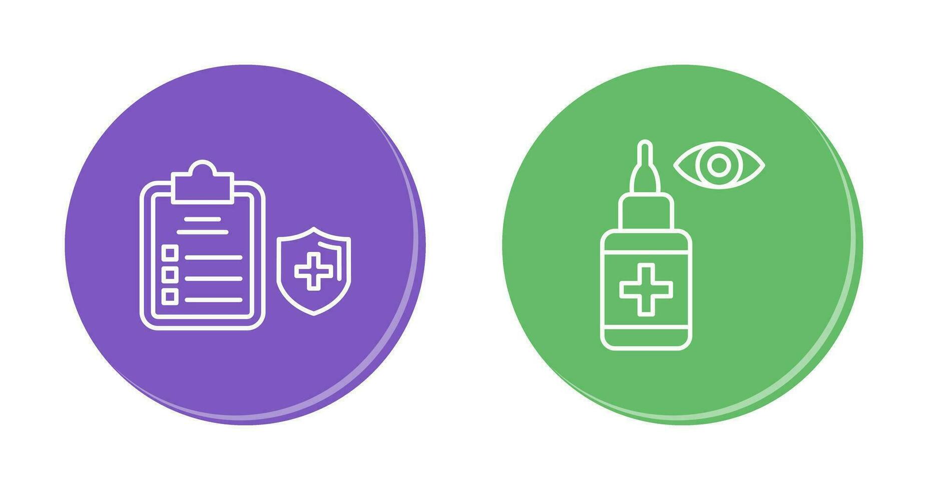 Medical Protection and Eye Icon vector