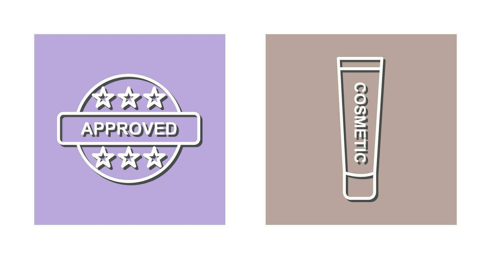 Approved and Creem Icon vector