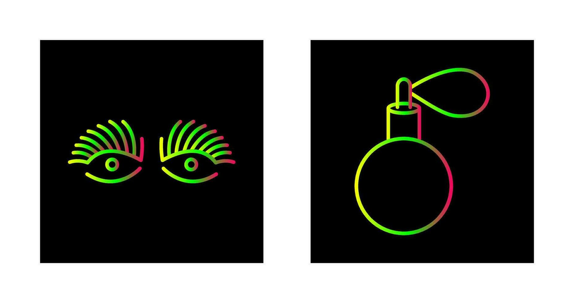 Longlashes and perfume Icon vector