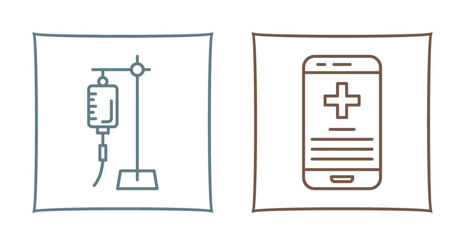 Saline and Smartphone Icon vector