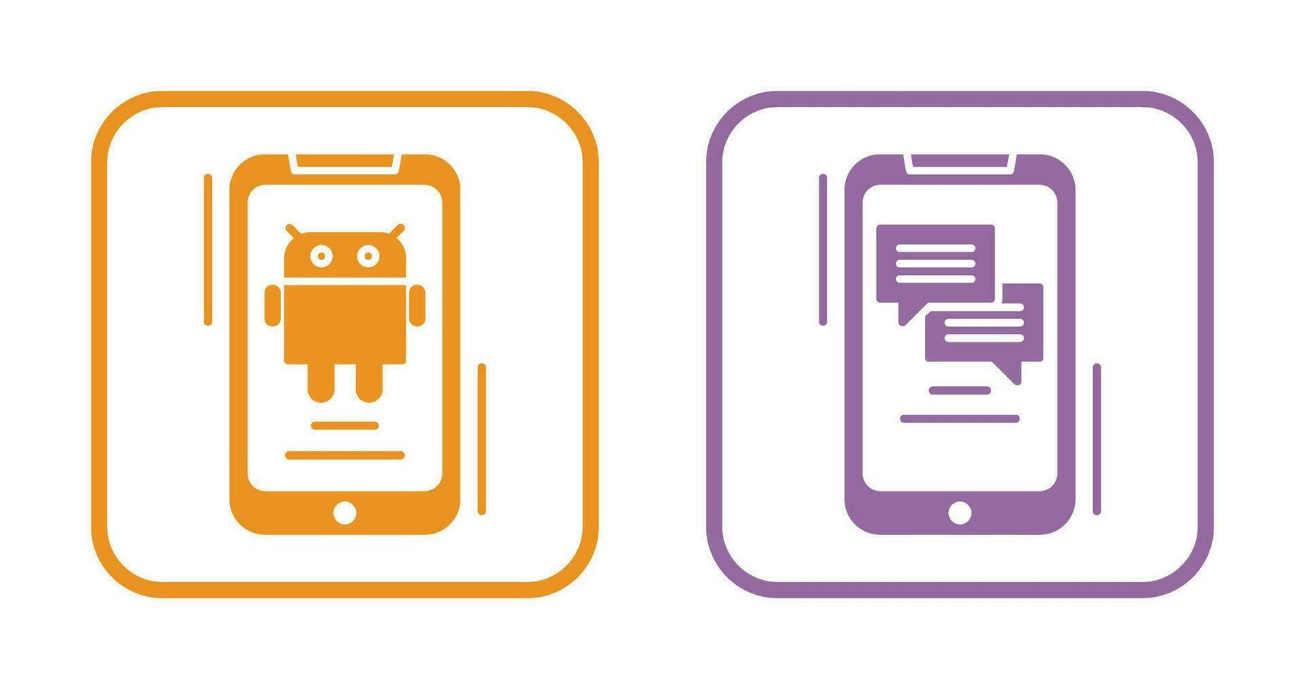 Android and Text Icon vector