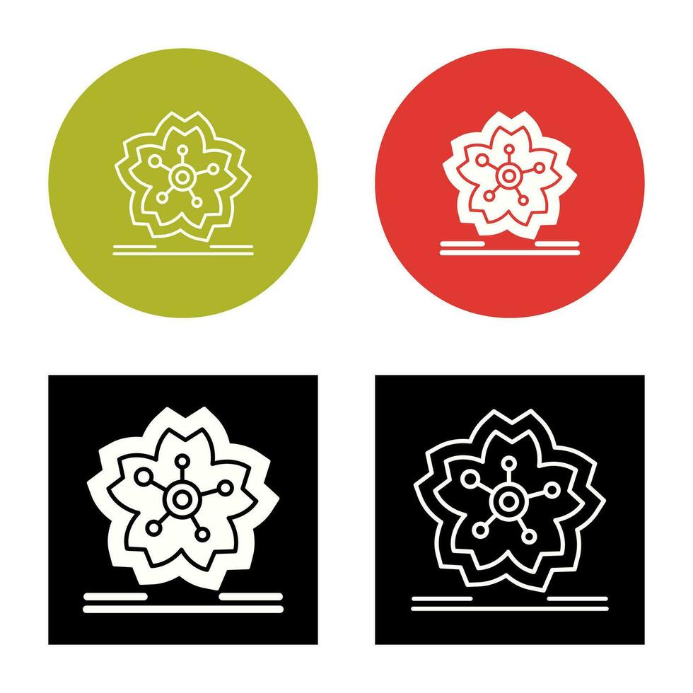 Cherry Blossom Vector Icon