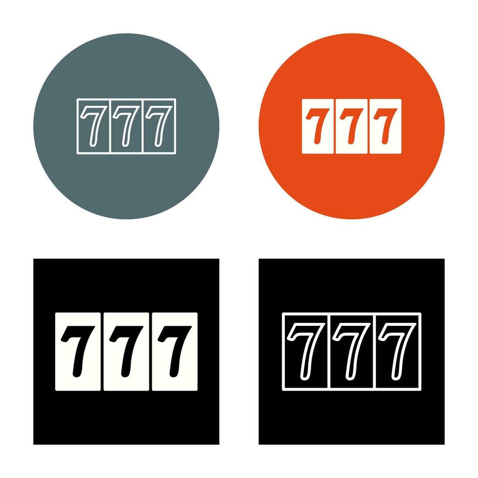 Triple Sevens Vector Icon